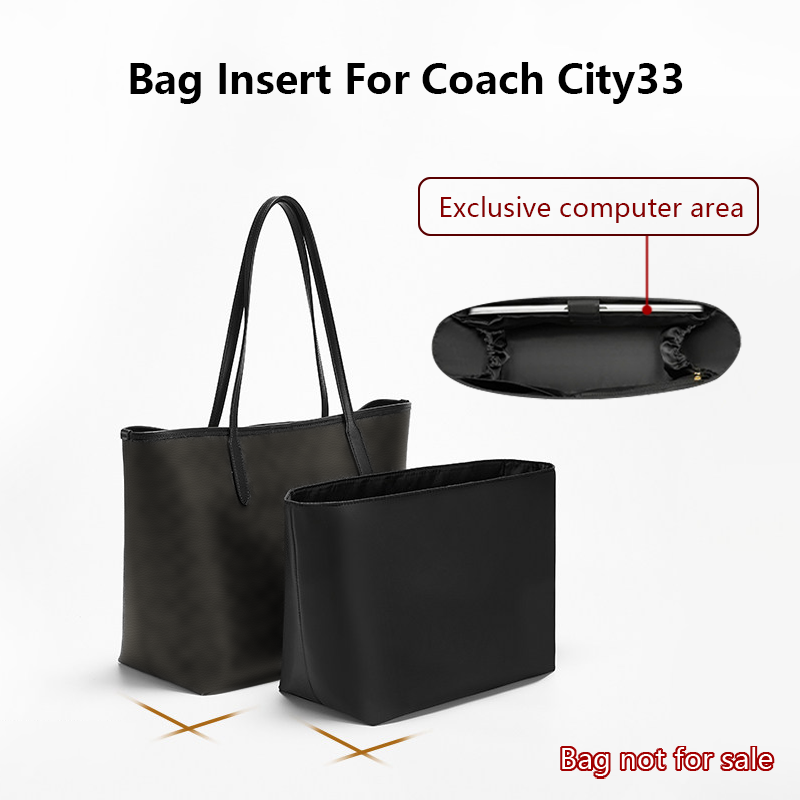 Laptop Accessories Pouch - コーチシティ33トートバッグ用ナイロンバッグインサート 防水バッグオーガナイザーインサート ラップトップ収納バッグ サポートバッグ 交換用アクセサリー