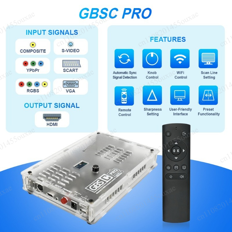 Hdmi Vga Adapter - GBSC RGBS信号コンバーター コンポジットビデオアダプター レトロゲーム機対応 HDMI VGA出力