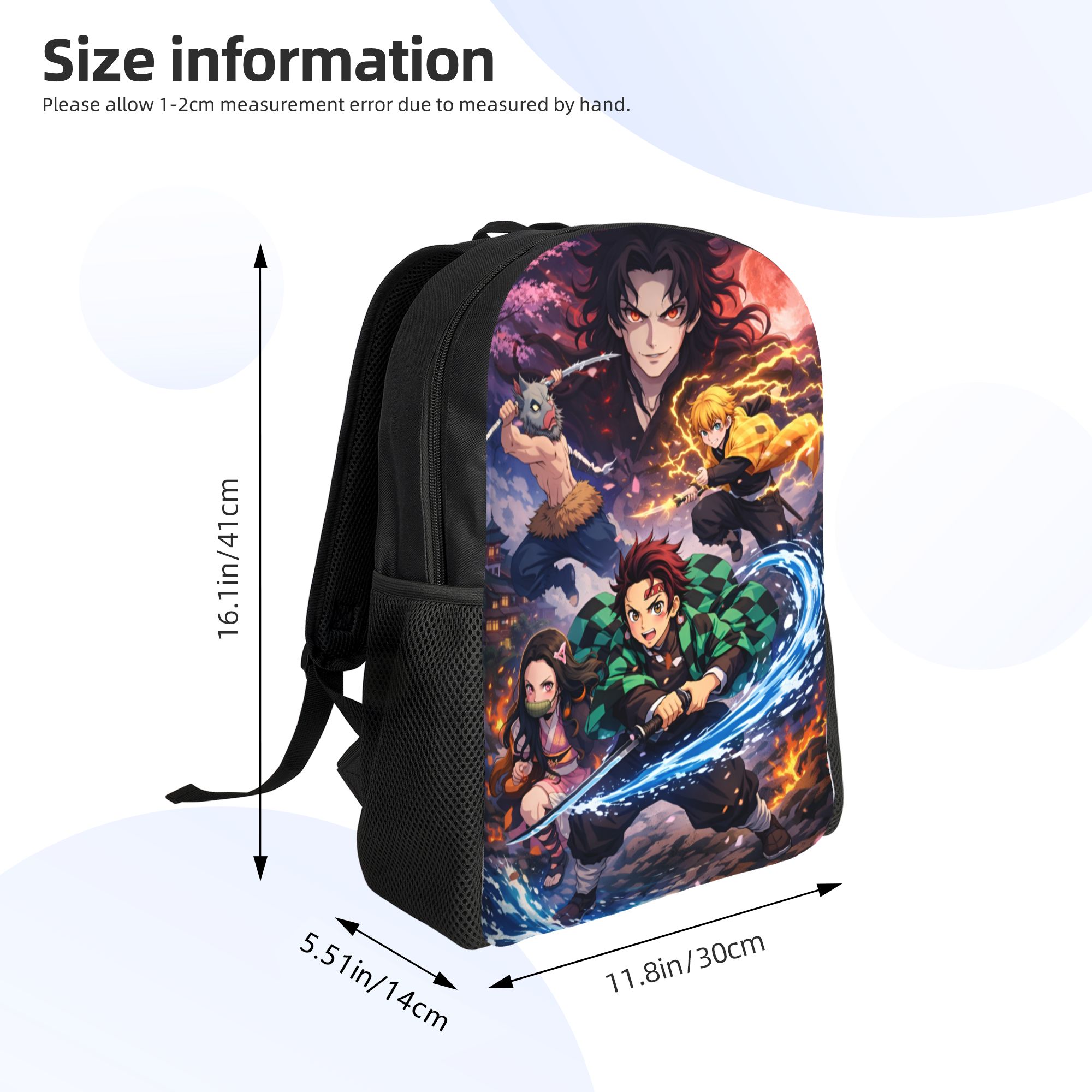 D-デーモンスレイヤーズ旅行バックパック女性男性学校ラップト - Laptop Accessories Pouch のレビューと価格