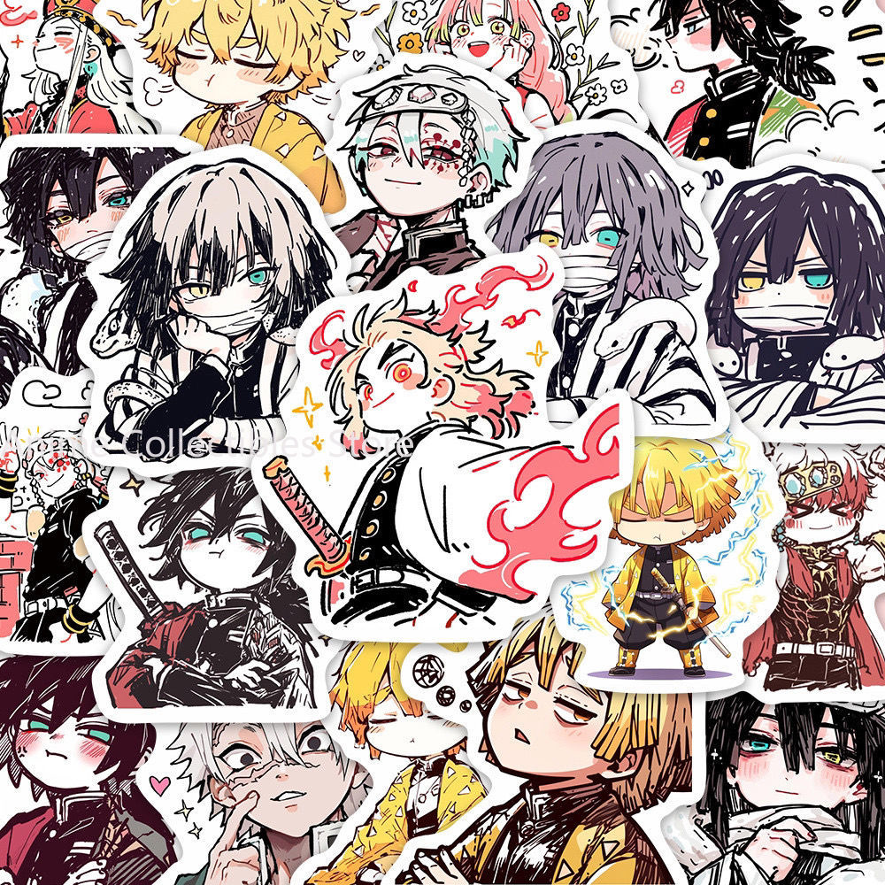 55枚 鬼滅の刃 竈門炭治郎 アニメステッカー かわいい漫画 - Laptop Accessories Stickers のレビューと価格