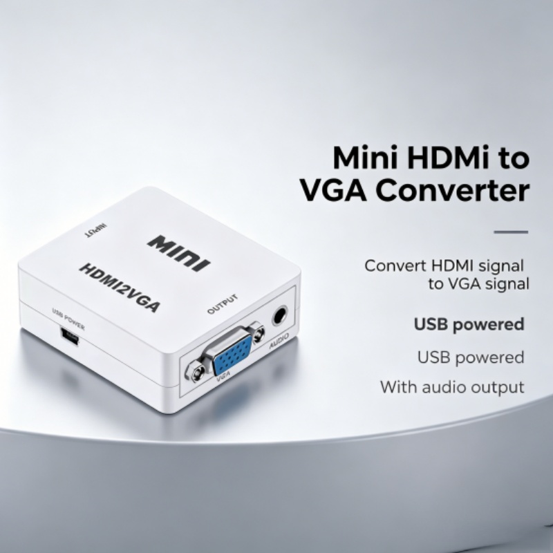 HDMI to VGA コンバーター (オーディオ付き) 1 - Hdmi Vga Adapter のレビューと価格