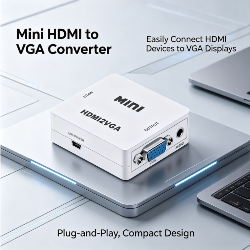 HDMI to VGA コンバーター (オーディオ付き) 1 - Hdmi Vga Adapter のレビューと価格