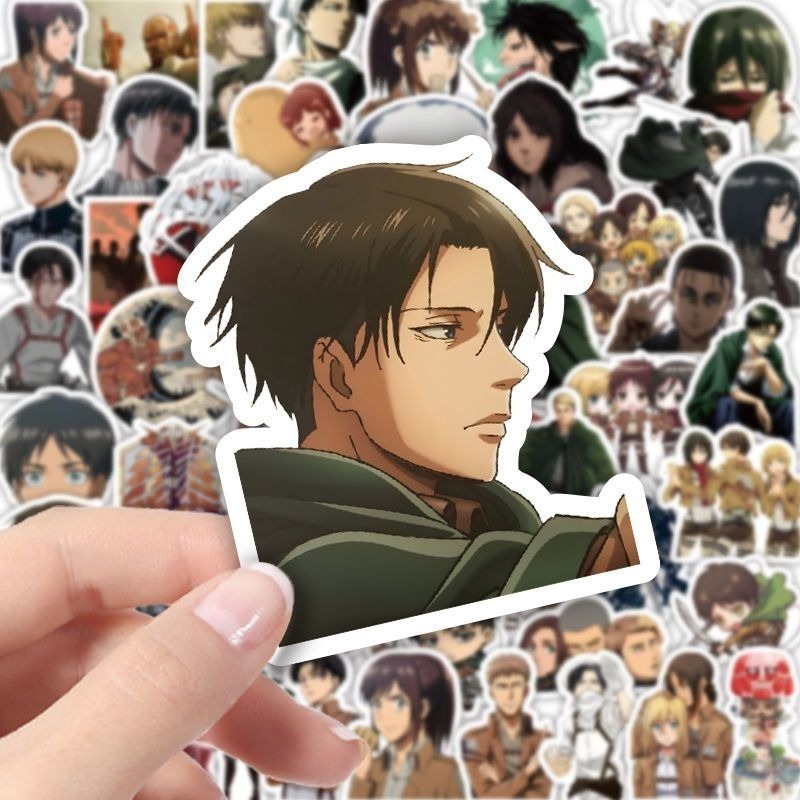 60枚入り 進撃の巨人 アニメステッカー かわいい 防水デカ - Laptop Accessories Stickers のレビューと価格