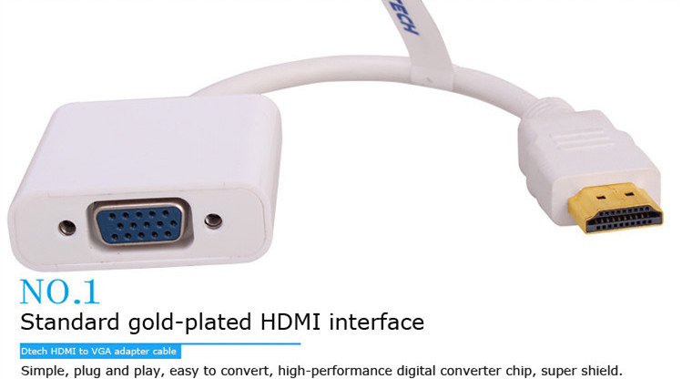 3個入り DTECH工場直販 HDCP1.3対応 プラグアン - Hdmi Vga Adapter のレビューと価格