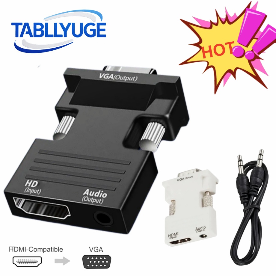 HDMI 対応 VGA アダプター 1080P 3.5mm  - Hdmi Vga Adapter のレビューと価格