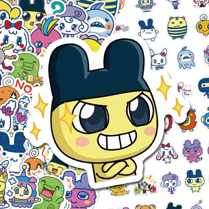 日本のたまごっちステッカー電子ペットマメッチクチパッチ楽しい - Laptop Accessories Stickers のレビューと価格