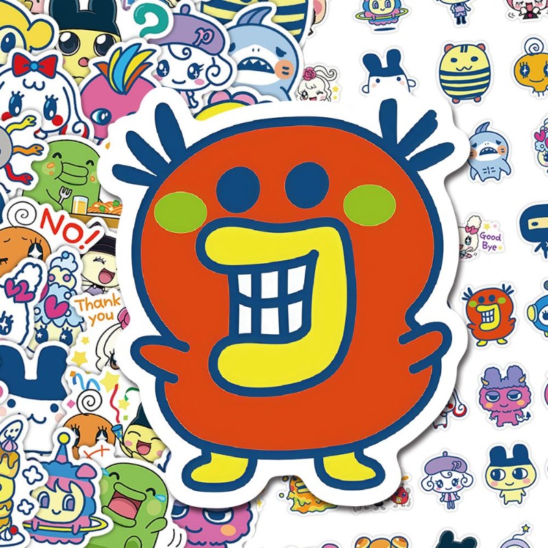 日本のたまごっちステッカー電子ペットマメッチクチパッチ楽しい - Laptop Accessories Stickers のレビューと価格