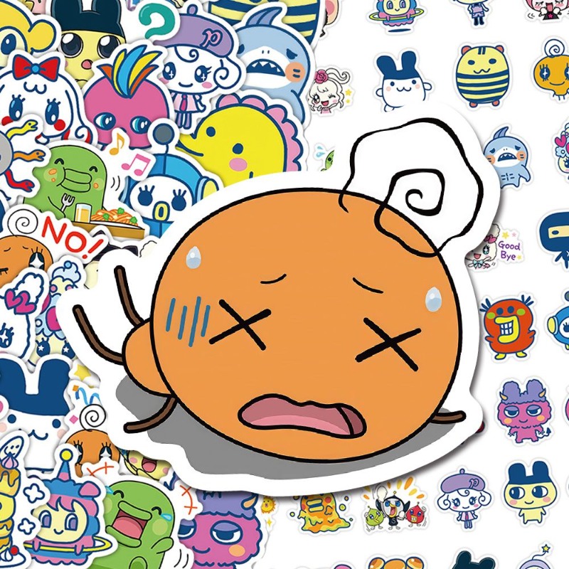 日本のたまごっちステッカー電子ペットマメッチクチパッチ楽しい - Laptop Accessories Stickers のレビューと価格
