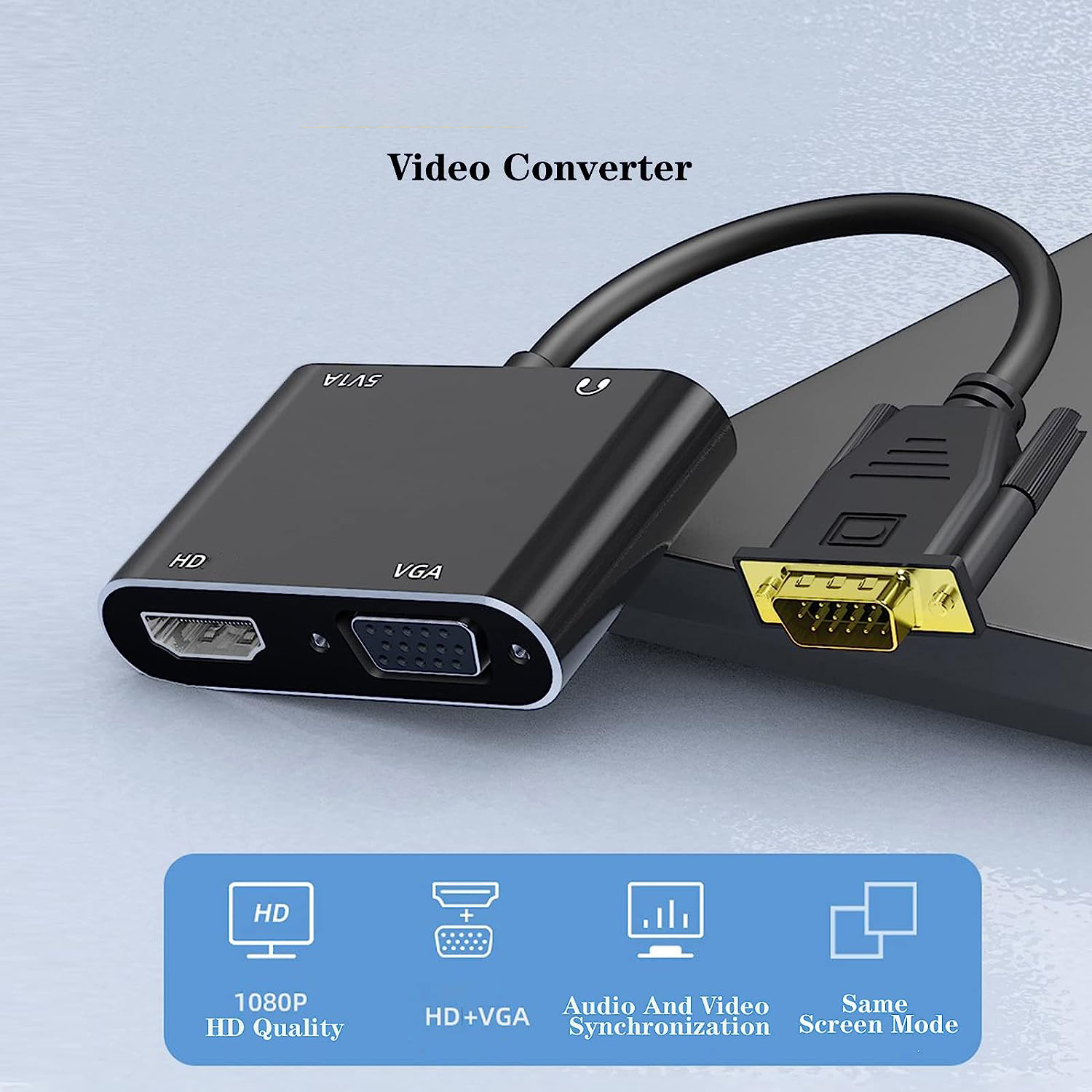 VGA (ホスト) - VGA/HDMI 互換ディスプレイ  - Hdmi Vga Adapter のレビューと価格