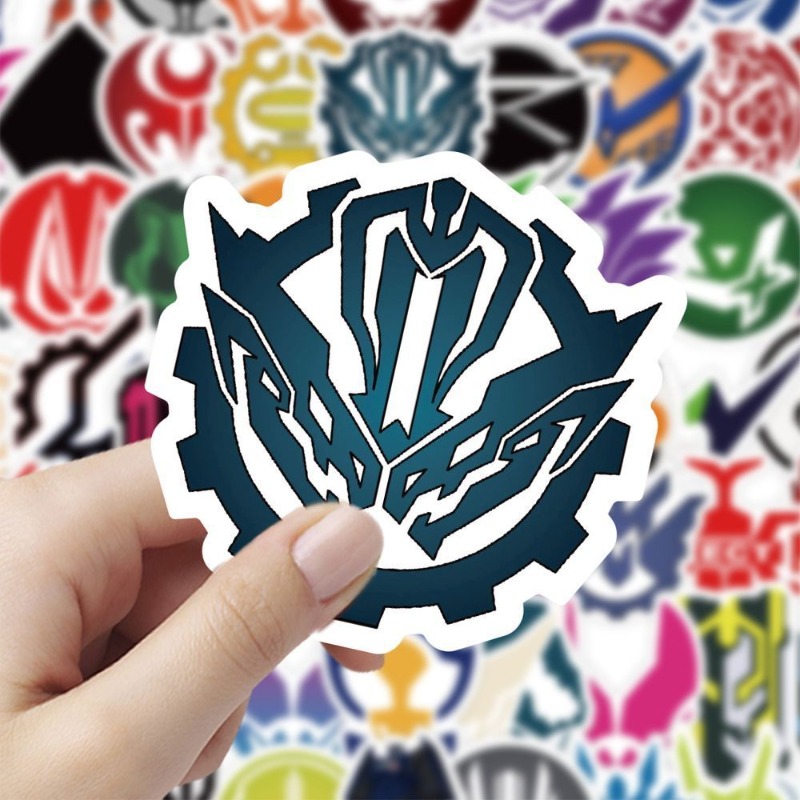 60 枚の仮面ライダーロゴステッカークリエイティブデカール防 - Laptop Accessories Stickers のレビューと価格