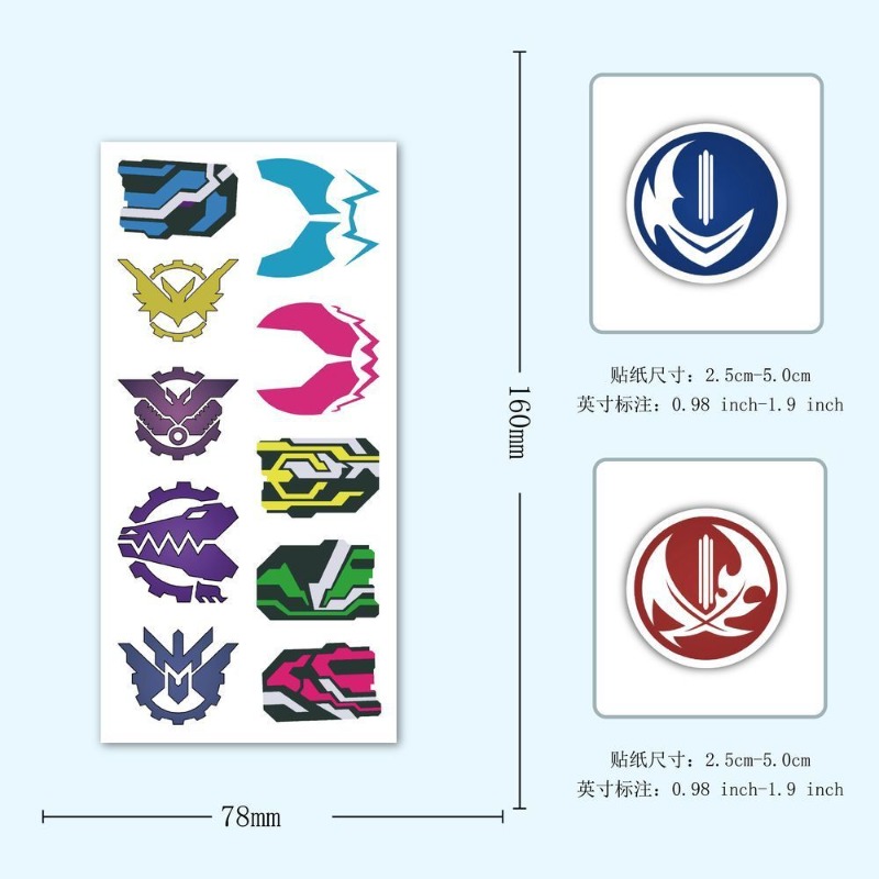 60 枚の仮面ライダーロゴステッカークリエイティブデカール防 - Laptop Accessories Stickers のレビューと価格